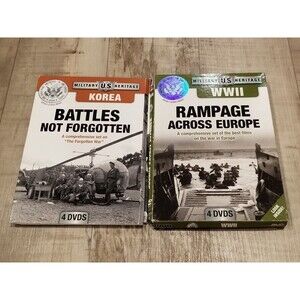 WWII: Rampage Across Europe DVD Hitler World War 2 Korea Battles Not Forgotten